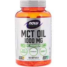 Масло NOW MCT Oil 1000 мг 150 капсул