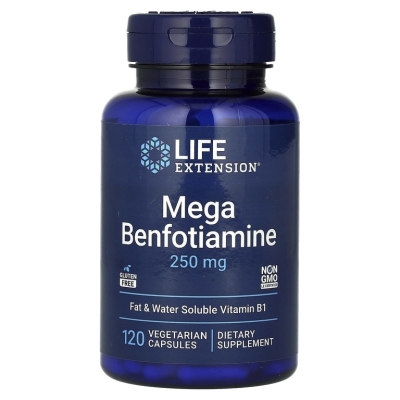 Витамины Life Extension Benfotiamine 120 капсул