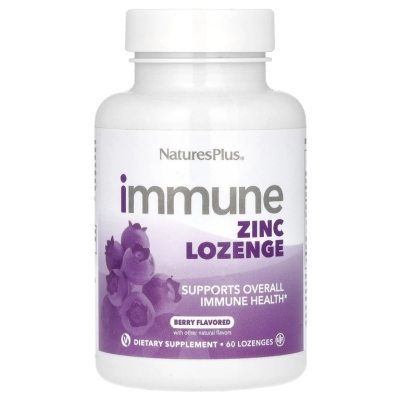 Витамины Natures Plus Immune Zinc 60 капсул