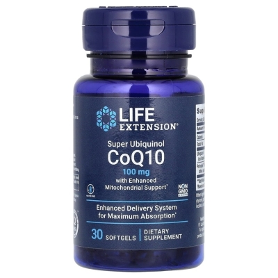 Антиоксидант Life Extension Super Ubiquinol CoQ10 100 мг 30 капсул