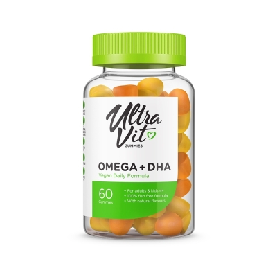 Антиоксидант UltraVit Gummies Omega 3 + DHA 60 капсул