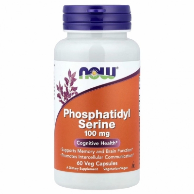 Антиоксидант NOW Phosphatidyl Serine 100 мг 60 капсул